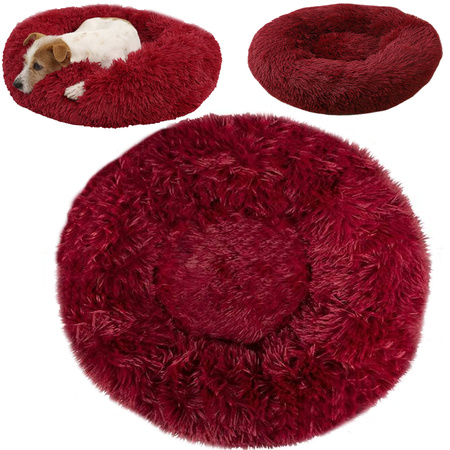 Lit de chien pelucheux lit de chat coussin doux lit de canapé 50cm