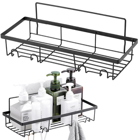 Loft étagère de douche suspendue 4x crochet