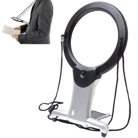 Lunge de lecture lineaire mains libres 2 led 2x 6x