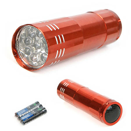 Mini torche 9 led torches 15-9 led key ring