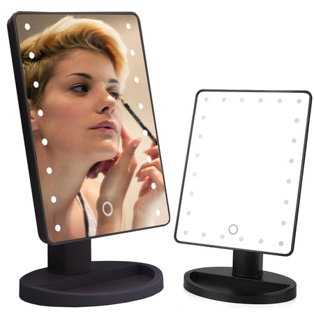 Miroir de maquillage à led pour cosmétiques