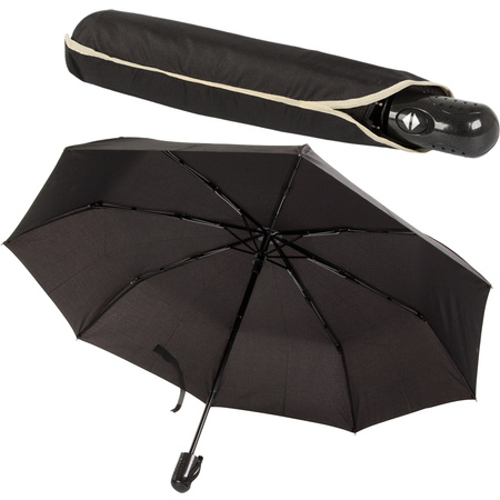 Parapluie pliant parapluie automatique fibre noir