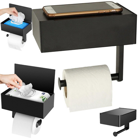 Porte-papier hygiénique loft étagère wc loft acier