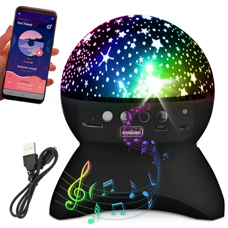 Projecteur d'etoiles lampe de nuit enceinte led bluetooth projecteur usb