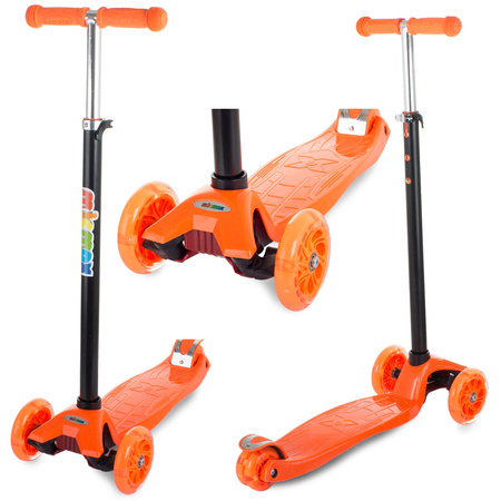 Scooter d'équilibre de grande taille scooter pour enfants à 4 roues avec led