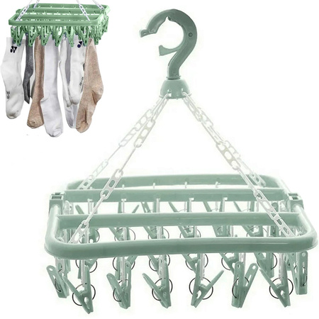 Sock dryer support de suspension pour sous-vêtements 32x clips set