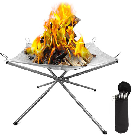 Stand de feu de camp portable pliable pour le camping