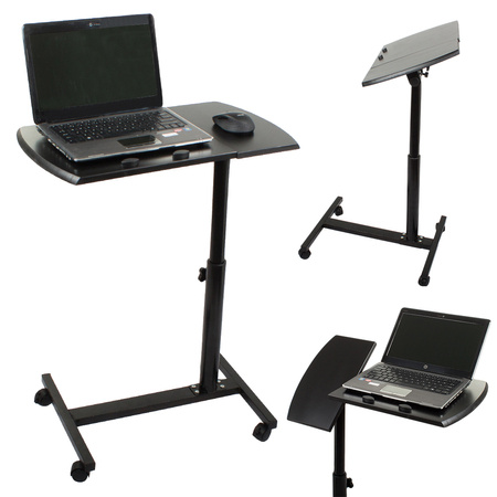 Table pour ordinateur portable sur roulettes bureau réglable