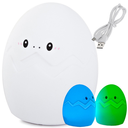 Veilleuse enfant led egg rgb touch usb