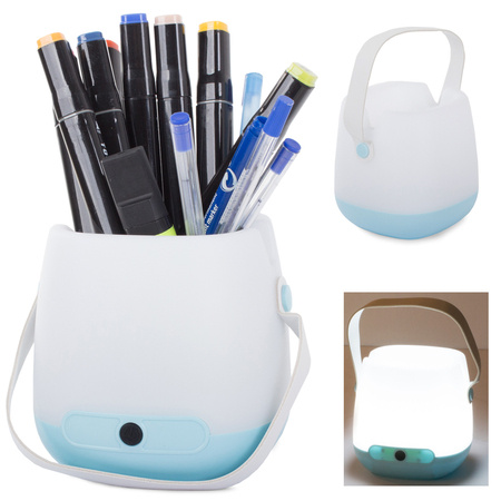 Veilleuse led organiseur de bureau porte-crayons