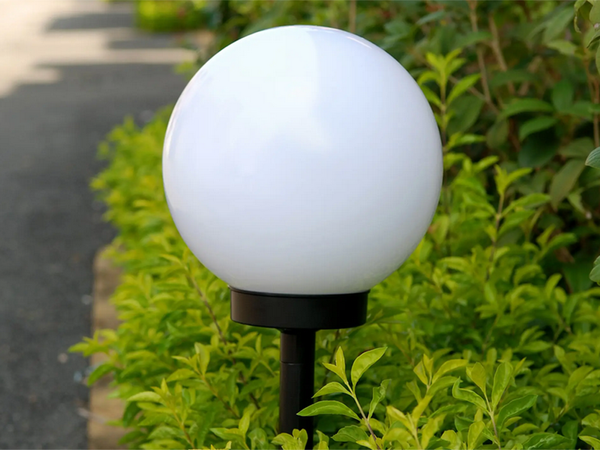 4x rgb solar garden ball lampe 10 cm