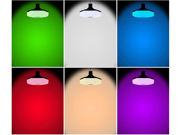 Ampoule led couleur rgbw enceinte bluetooth télécommande