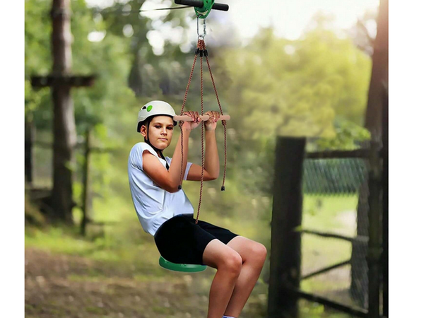 Balançoire de jardin à disque rond pour enfants, corde solide