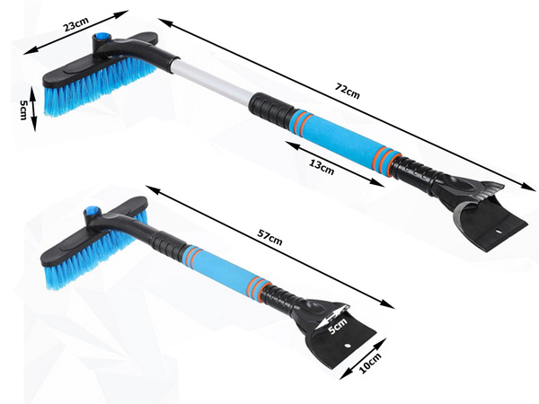 Brosse à gratter brosse télescopique pliante pour vitres de voiture neige glace