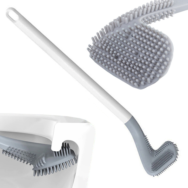 Brosse de toilette en silicone crochet de toilette hygiénique