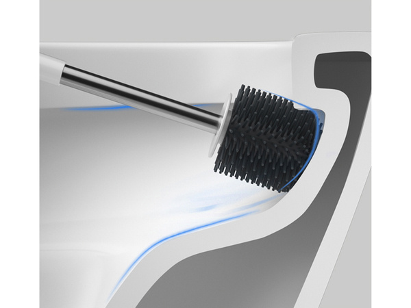 Brosse de toilette en silicone pour salle de bain suspendue