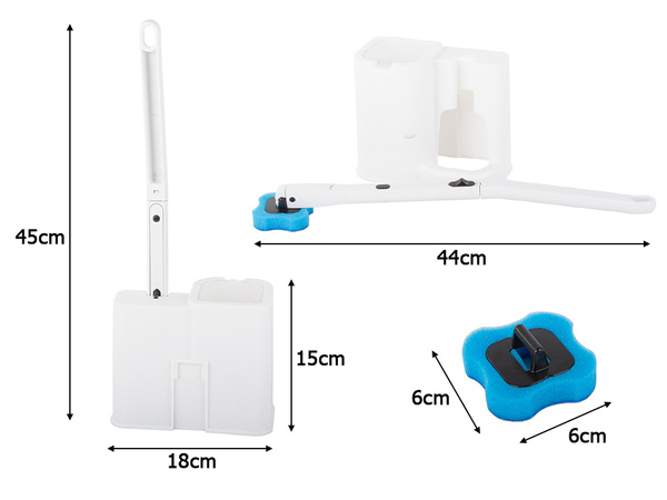 Brosse de toilette pour salles de bains avec conseils