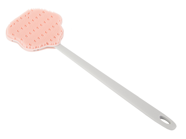 Brosse pour le dos avec manche éponge de lavage en silicone