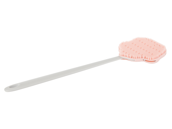 Brosse pour le dos avec manche éponge de lavage en silicone