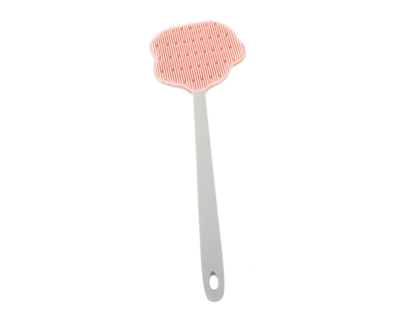 Brosse pour le dos avec manche éponge de lavage en silicone