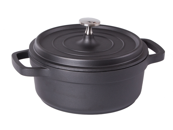 Casserole plateau de cuisson couvercle 2.2l induction aluminium