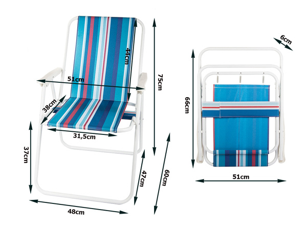 Chaise de plage pliante