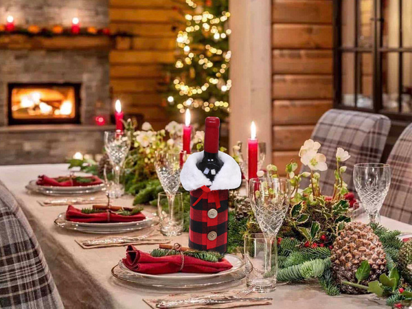 Coffret de bouteilles de noël décoration de noël