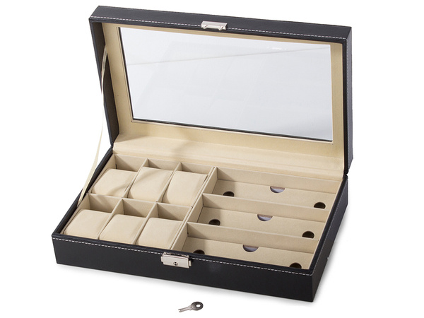 Coffret d'organisation pour montres et lunettes