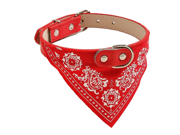 Collier pour chien avec bandana pour chien chat m