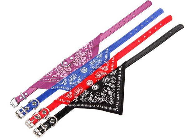 Collier pour chien avec bandana pour chien chat m