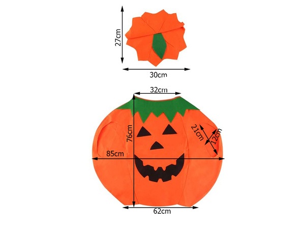 Costume de citrouille déguisement costume d'halloween citrouille