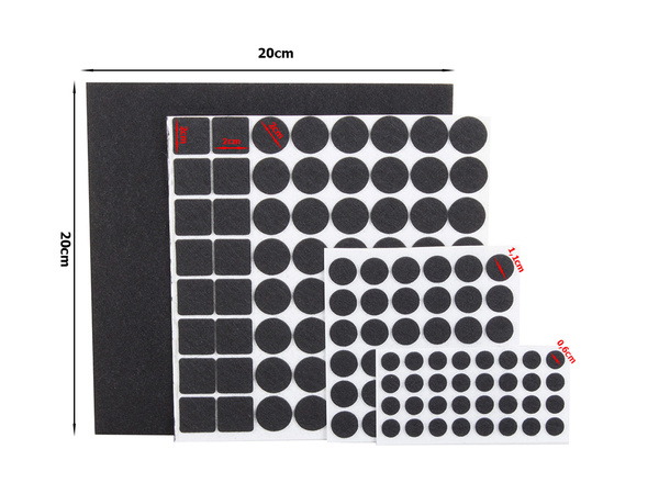 Coussinets de meubles en feutre set de 133 pcs