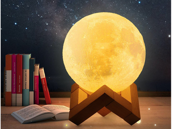 Éclairage 3d lumière de lune veilleuse 8cm