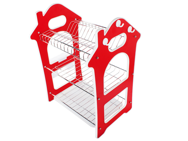 Égouttoir à trois étages pour le séchage de la vaisselle