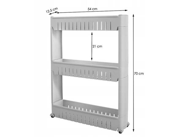 Étagère de salle de bain armoire de cuisine sur roulettes bibliothèque