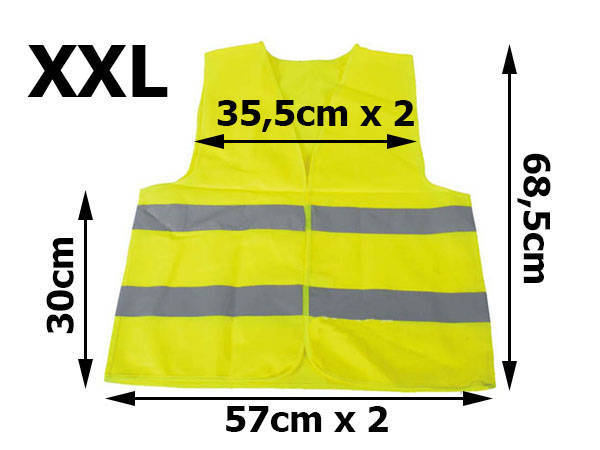 Gilet de sécurité routière réfléchissant jaune