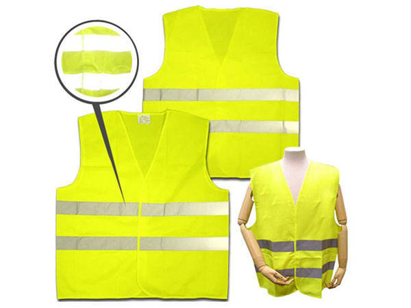 Gilet de sécurité routière réfléchissant jaune