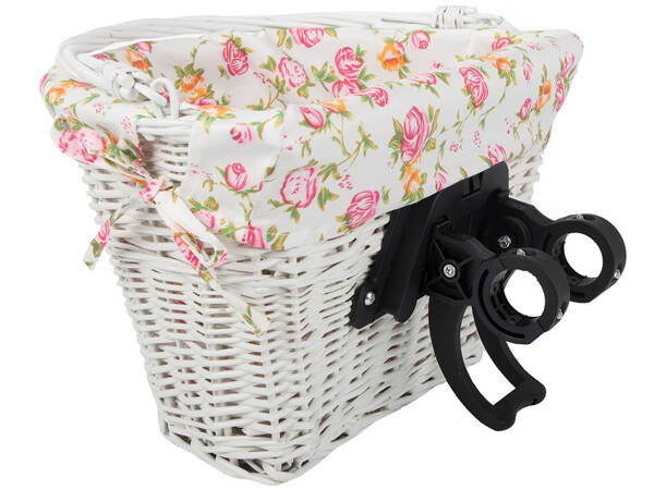 Grand panier en osier pour bicyclette click handlebar basket with insert