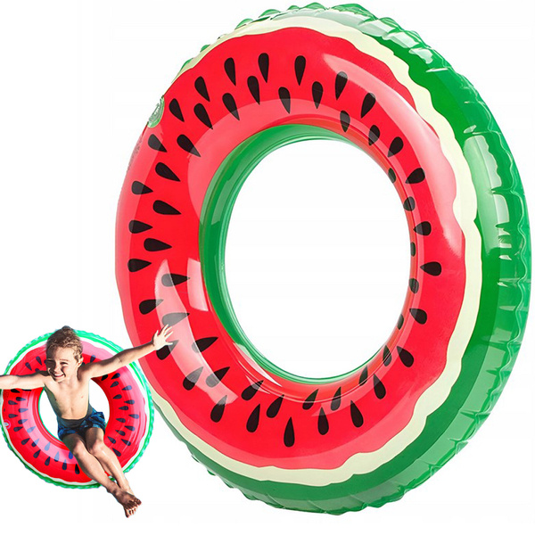 Grande roue gonflable pastèque 70cm pour un enfant adulte pour nager dans la piscine