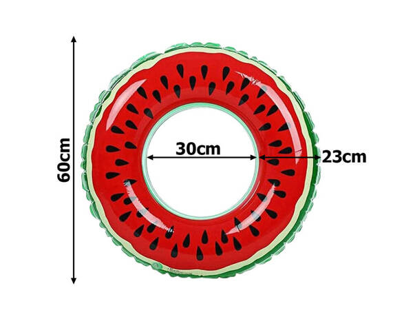 Grande roue gonflable pastèque 70cm pour un enfant adulte pour nager dans la piscine