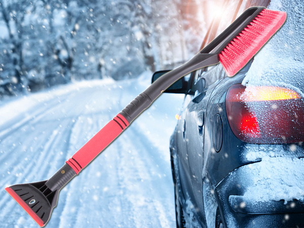 Grattoir pour pare-brise brosse à neige long grattoir pour voiture 2in1