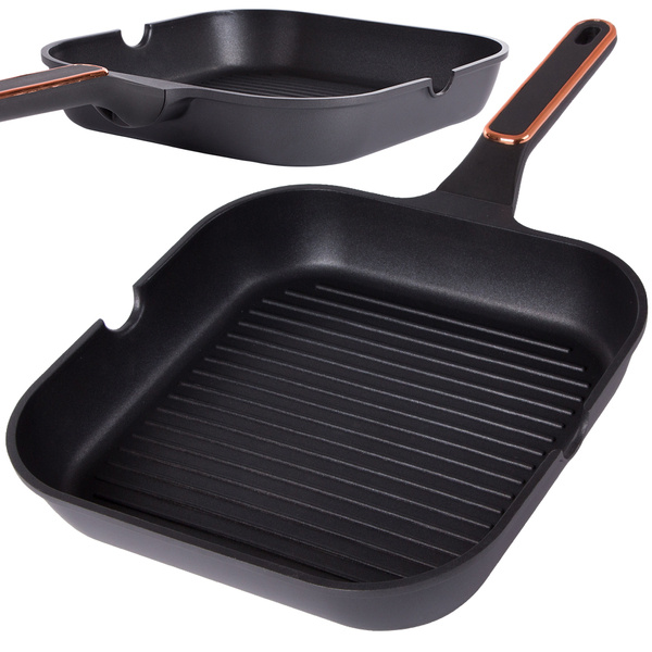 Grill poêle à frire induction antiadhésive 28cm