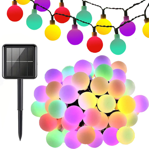 Guirlande solaire 20 led multicolore