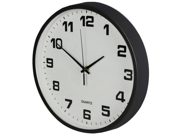 Horloge murale grand modèle non tactile silencieux 25 cm ronde trotteuse