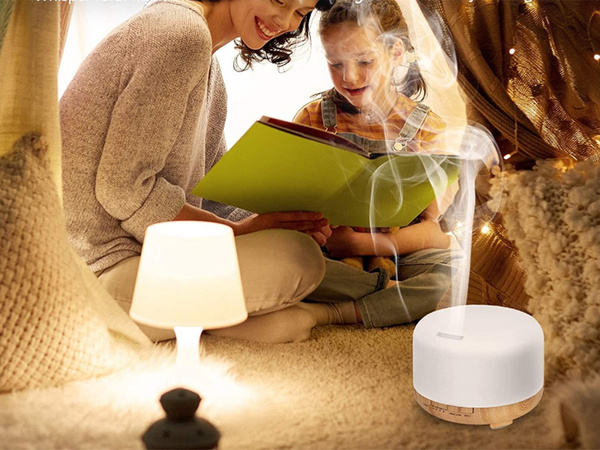 Humidificateur diffuseur aromatherapie telecommande rgb