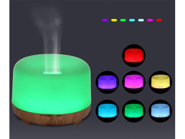 Humidificateur diffuseur aromatherapie telecommande rgb