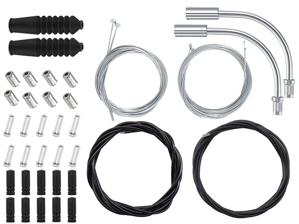 Jeu complet de câbles câbles gaines de frein pour dérailleur gaines d'extrémité couvertures