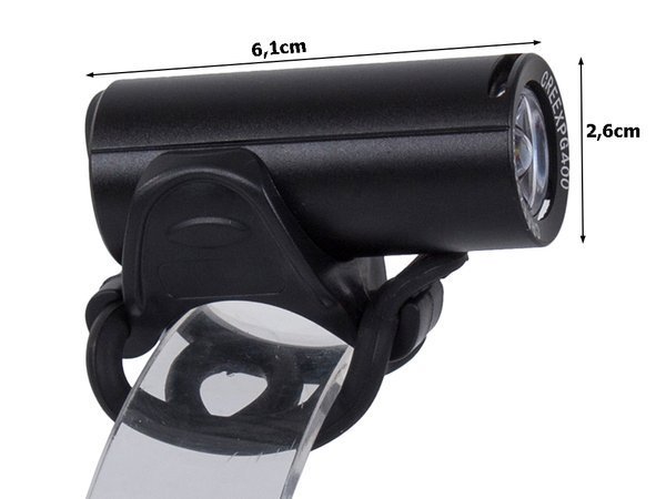 Lampe frontale de vélo à led