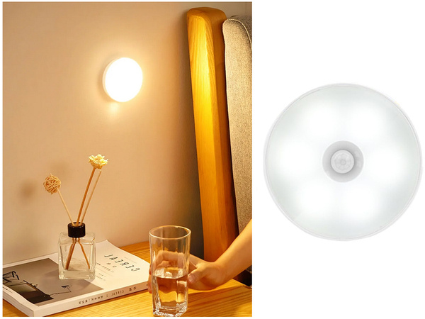 Lampe led autocollante avec capteur de mouvement du crépuscule à l'aube veilleuse pour escaliers