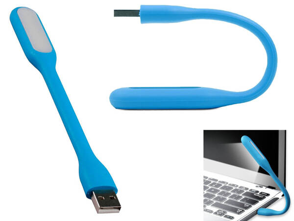 Lampe usb flexible en silicone pour ordinateur portable 6 led forte